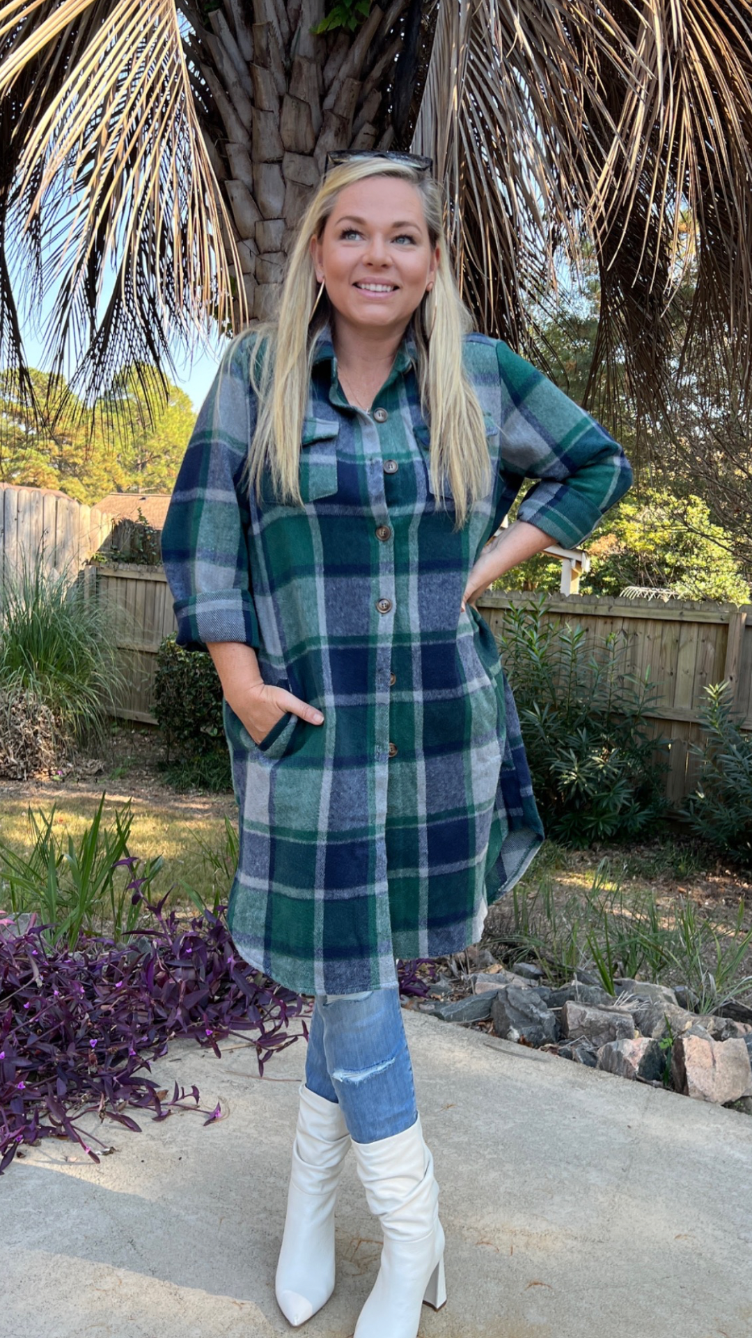 Buffalo Plaid Overcoat - The Lush Kiwi
