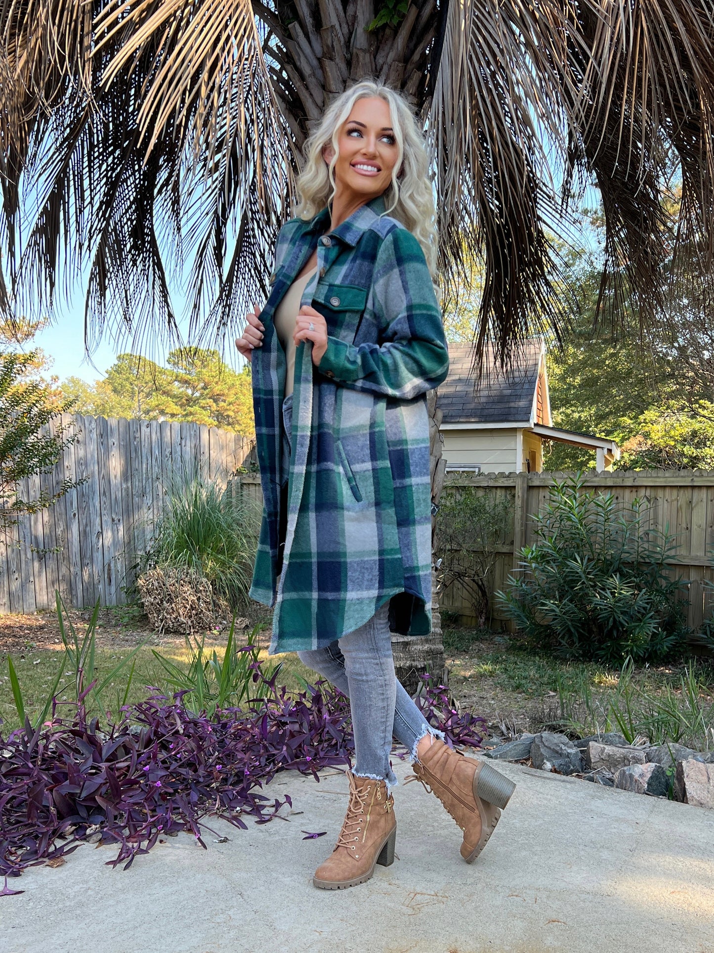 Buffalo Plaid Overcoat - The Lush Kiwi