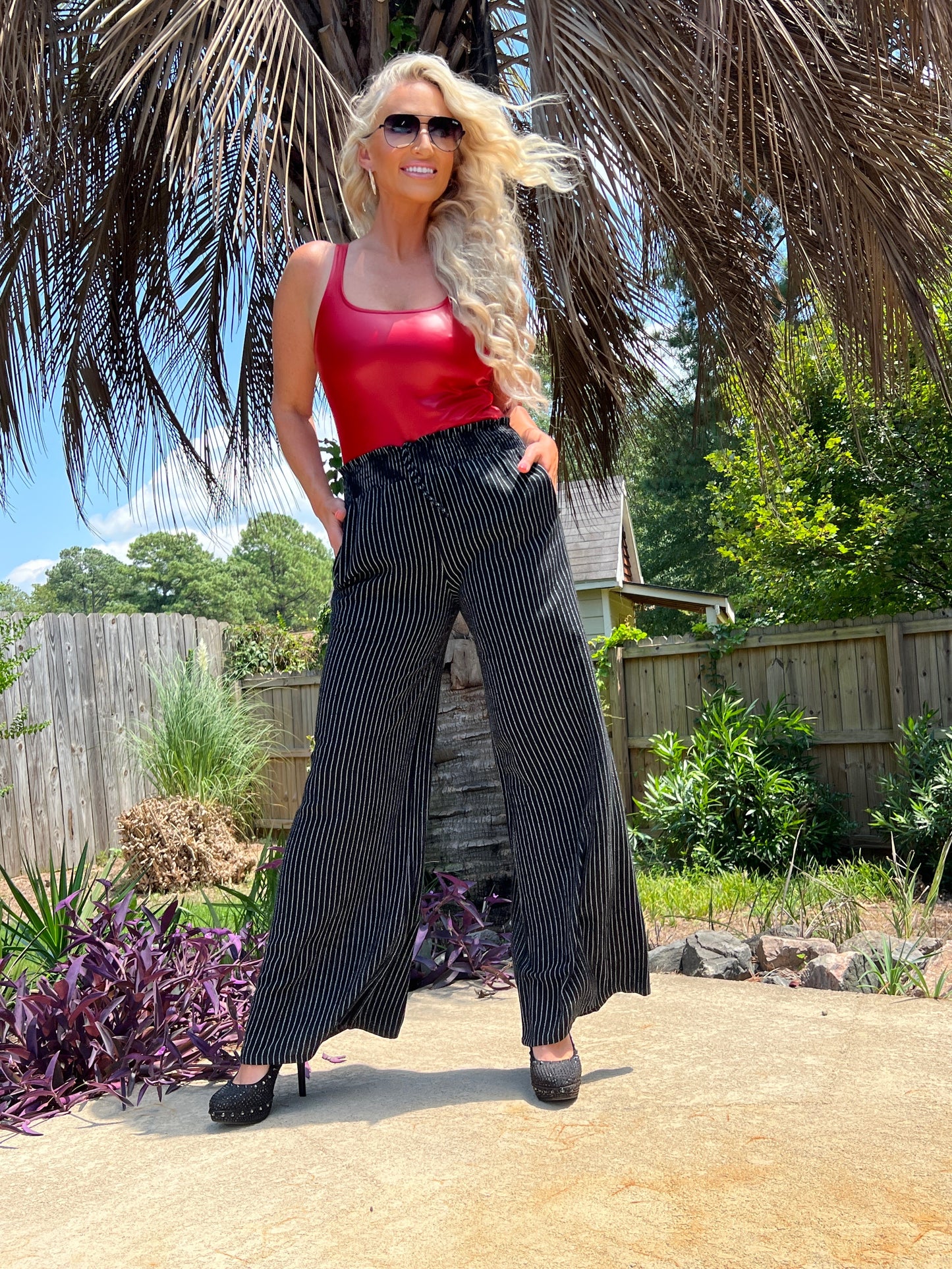 Georgia Red Pleather Bodysuit - The Lush Kiwi