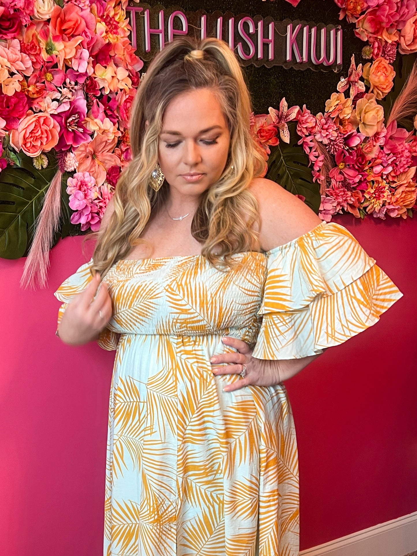 Palm Dreamsicle Maxi - The Lush Kiwi