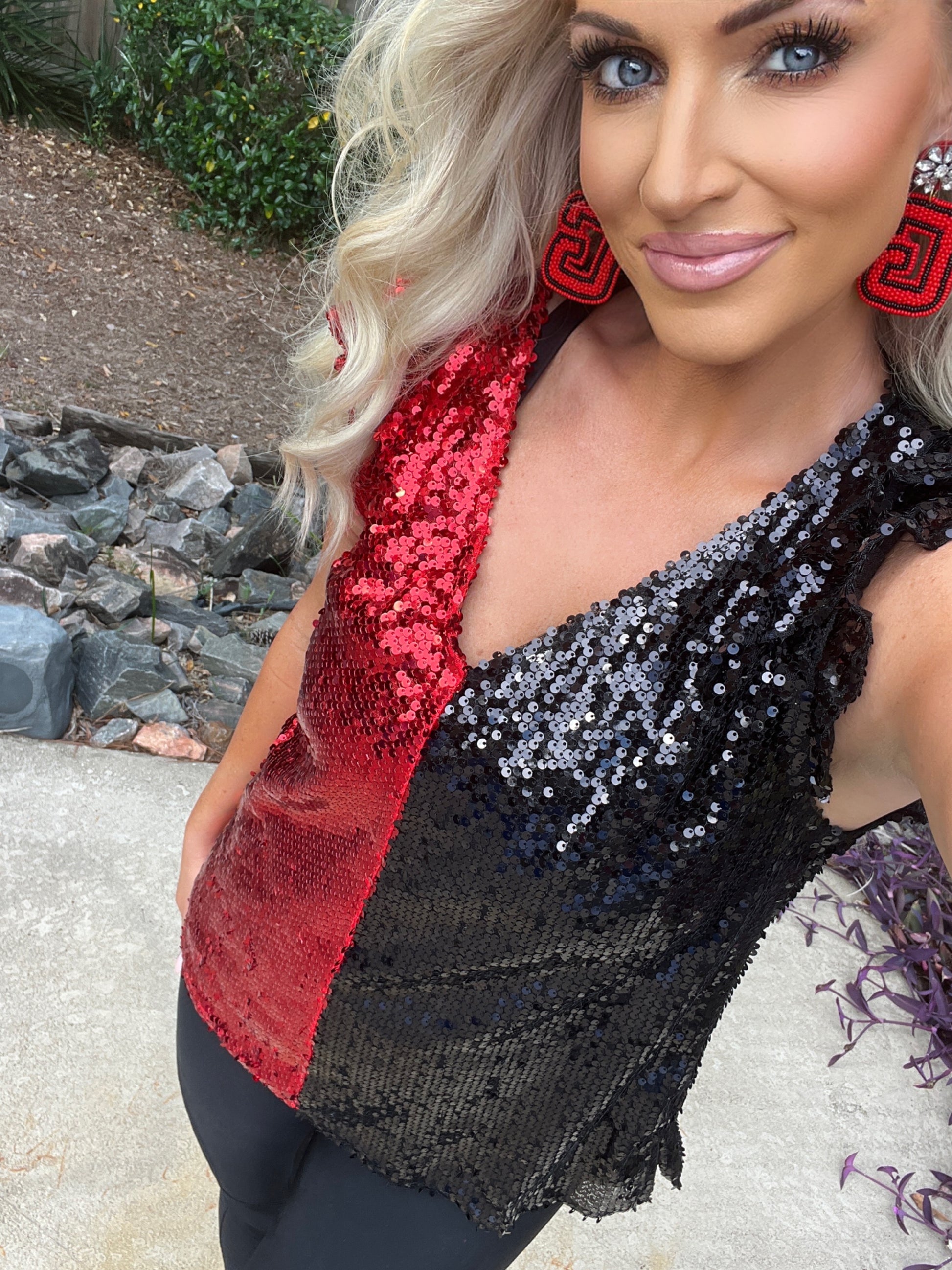 Dawg Sequin Blouse - The Lush Kiwi