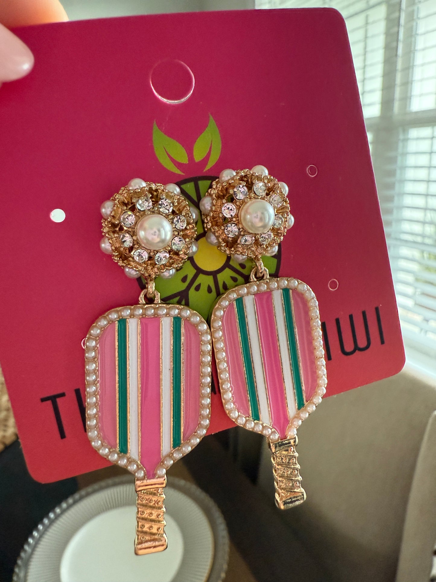 Pickleball Paddle Drop Earrings