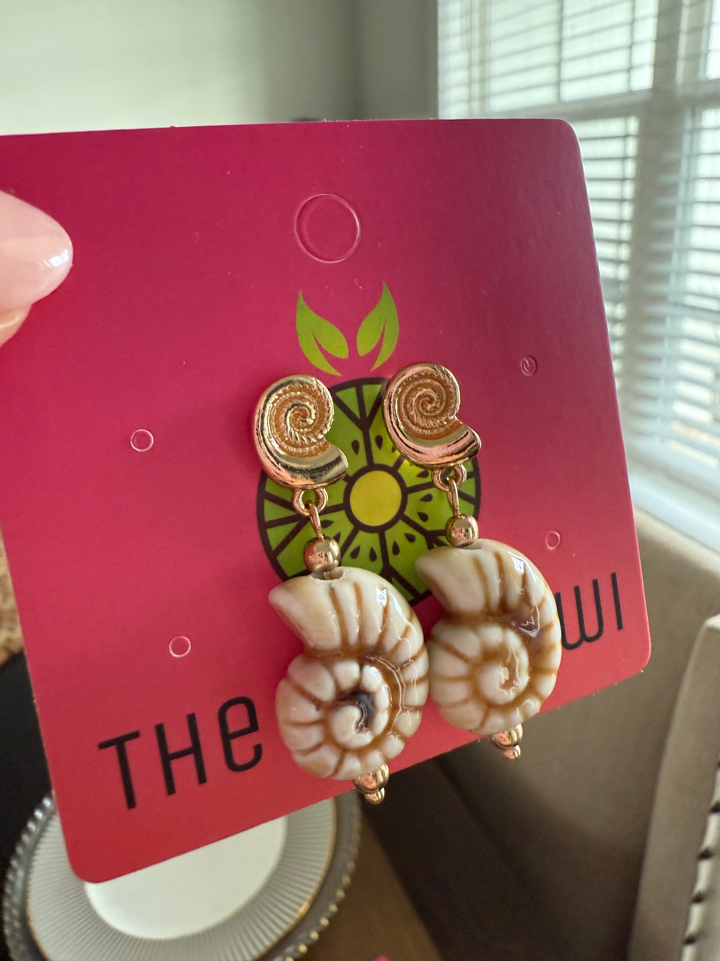 Seashell Drop Earrings