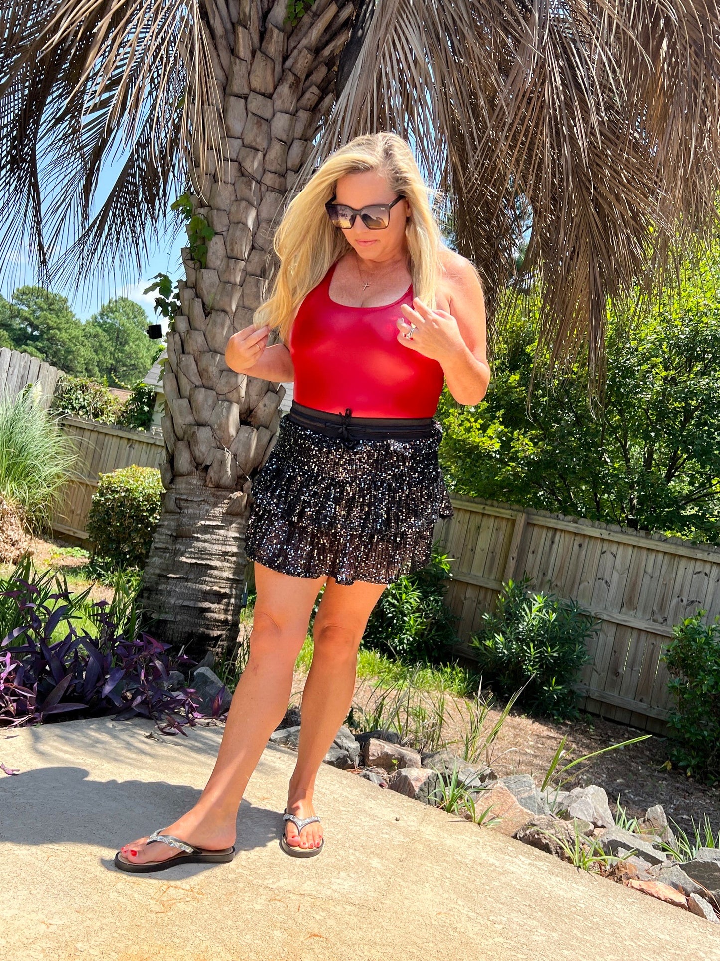 Georgia Red Pleather Bodysuit - The Lush Kiwi
