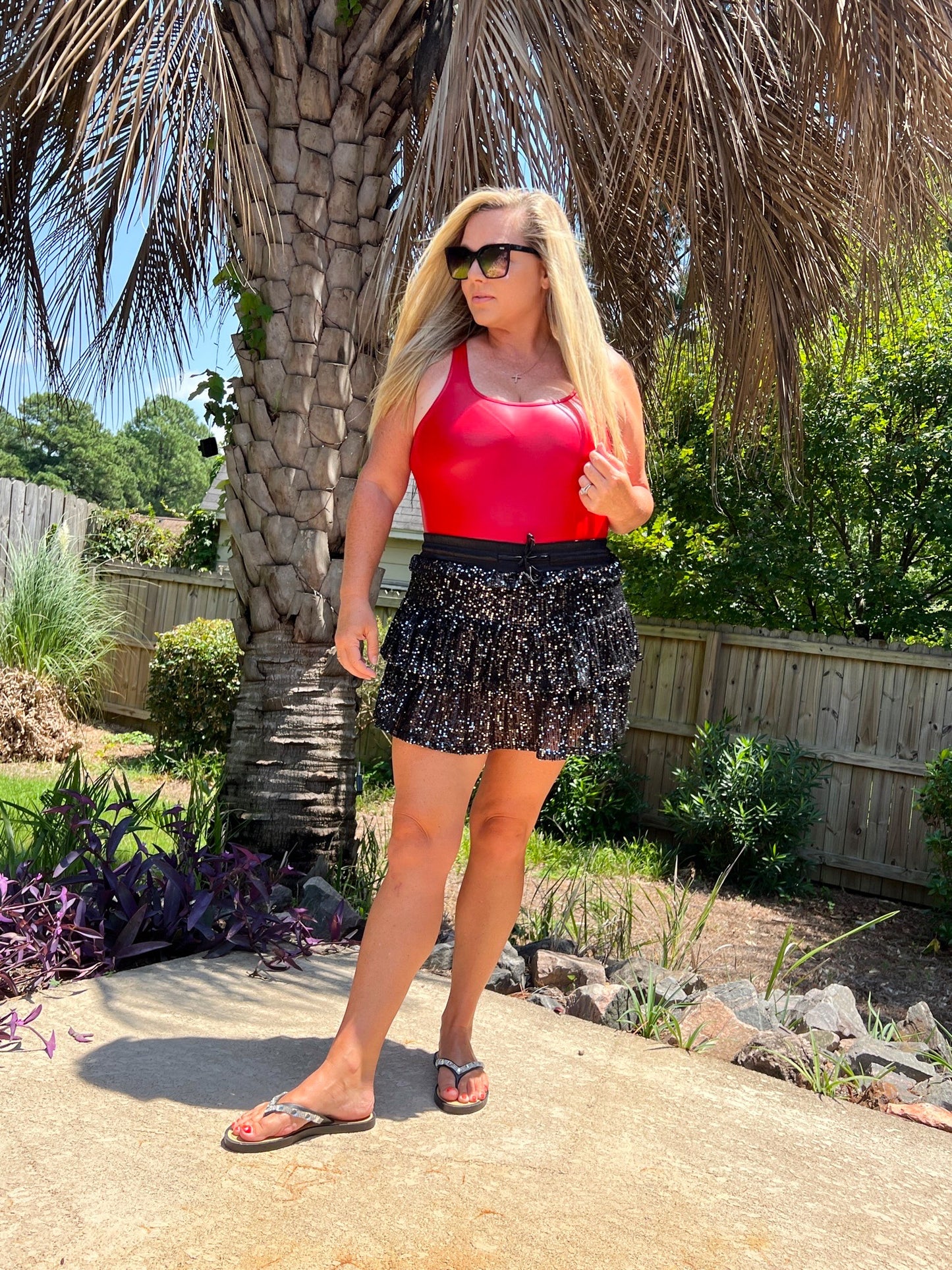 Georgia Red Pleather Bodysuit - The Lush Kiwi