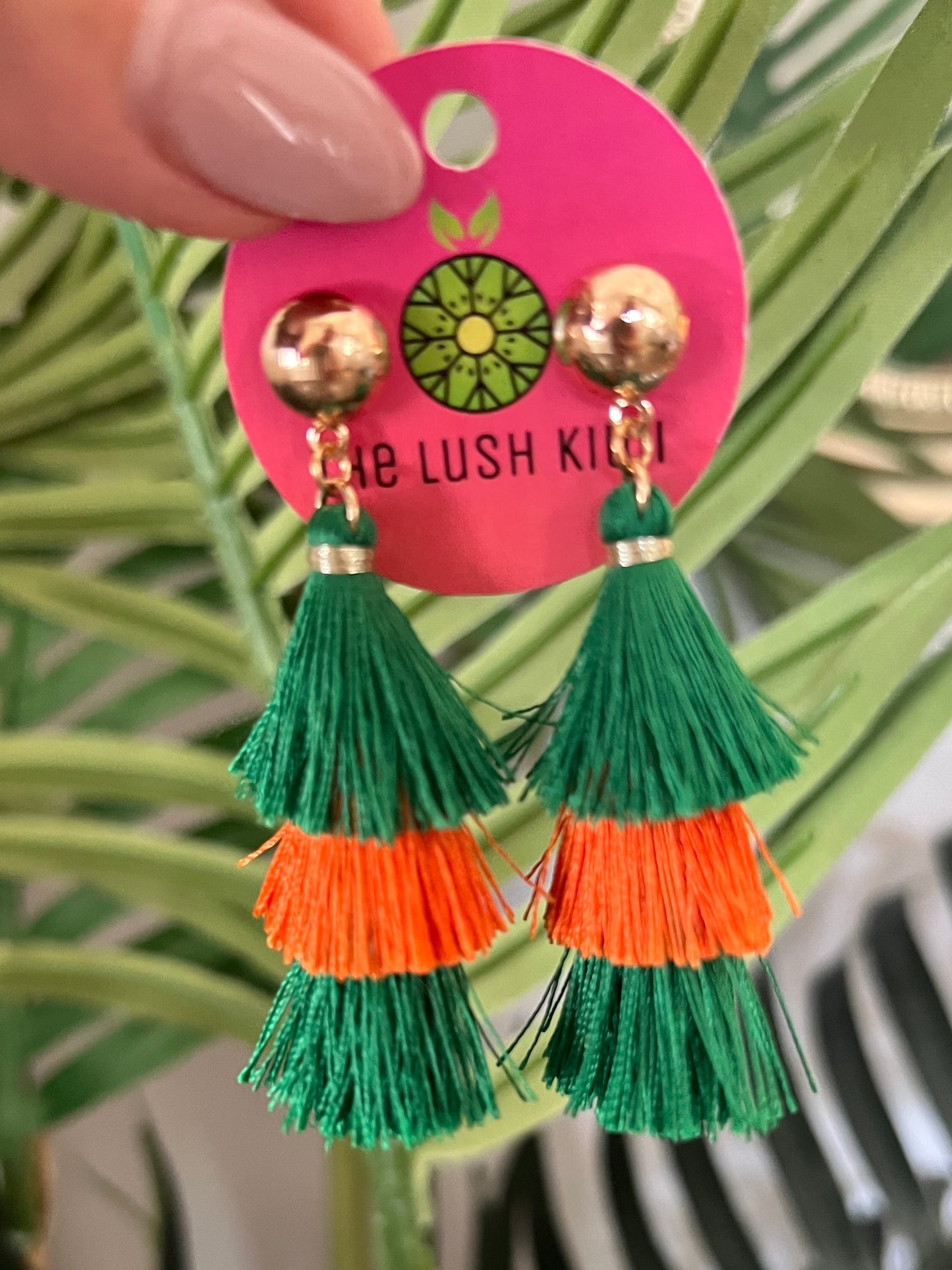 Miami Hurricane Tassel Earrings - The Lush Kiwi