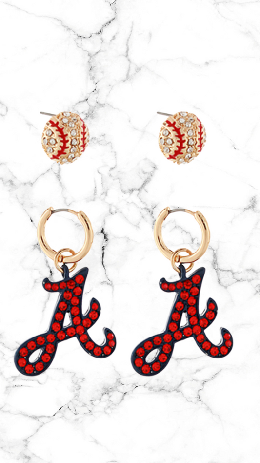 Atlanta Braves Baseball Stud Set