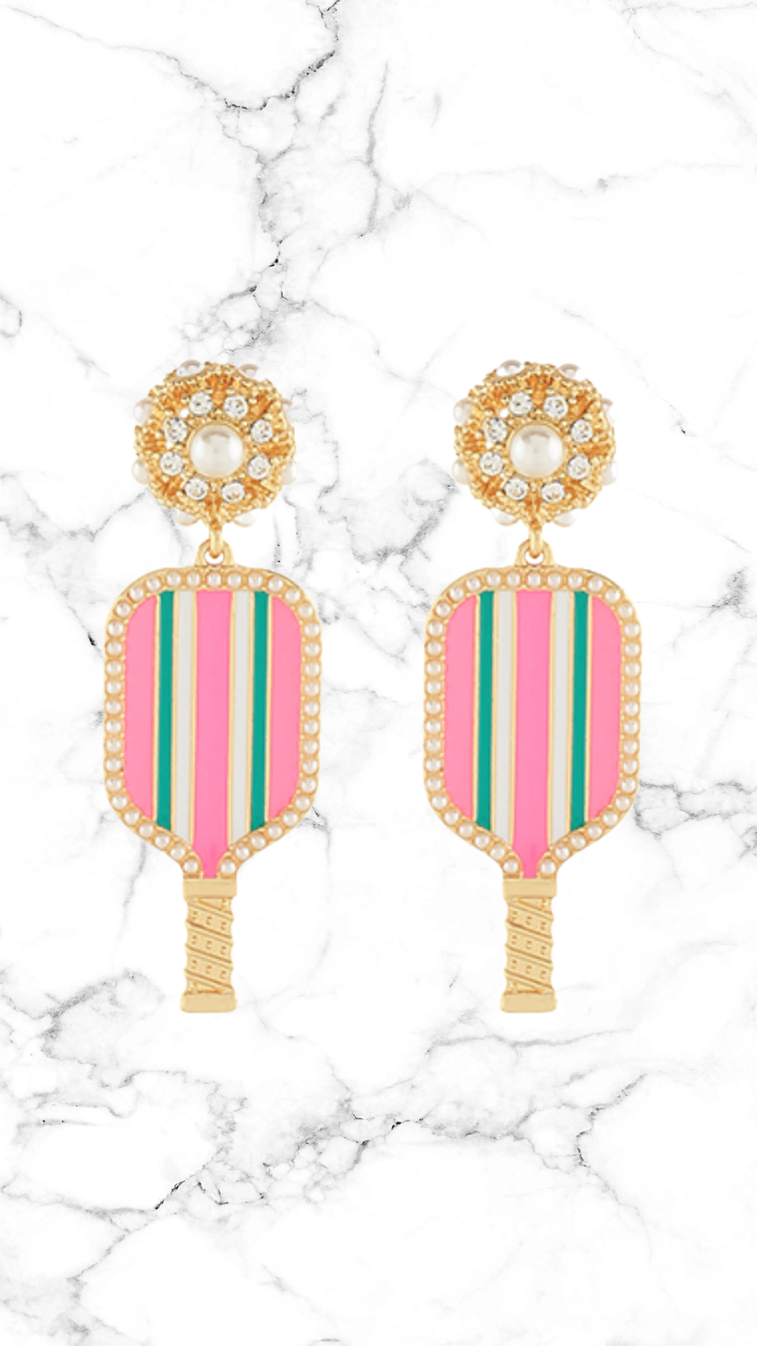 Pickleball Paddle Drop Earrings