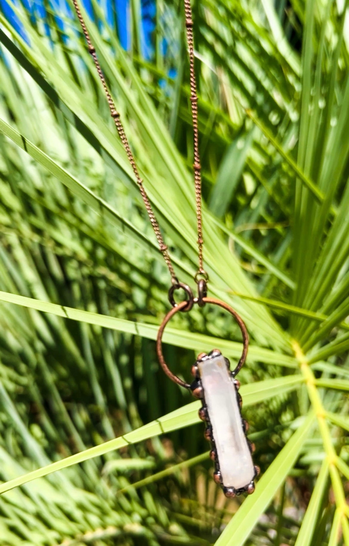 Quartz Ring Necklace - The Lush Kiwi