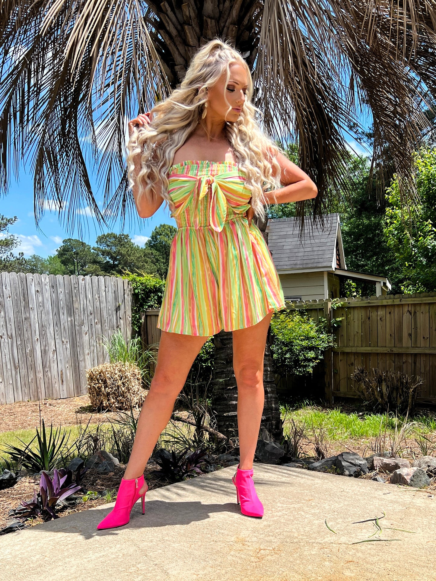 Candy Stripe Romper - The Lush Kiwi