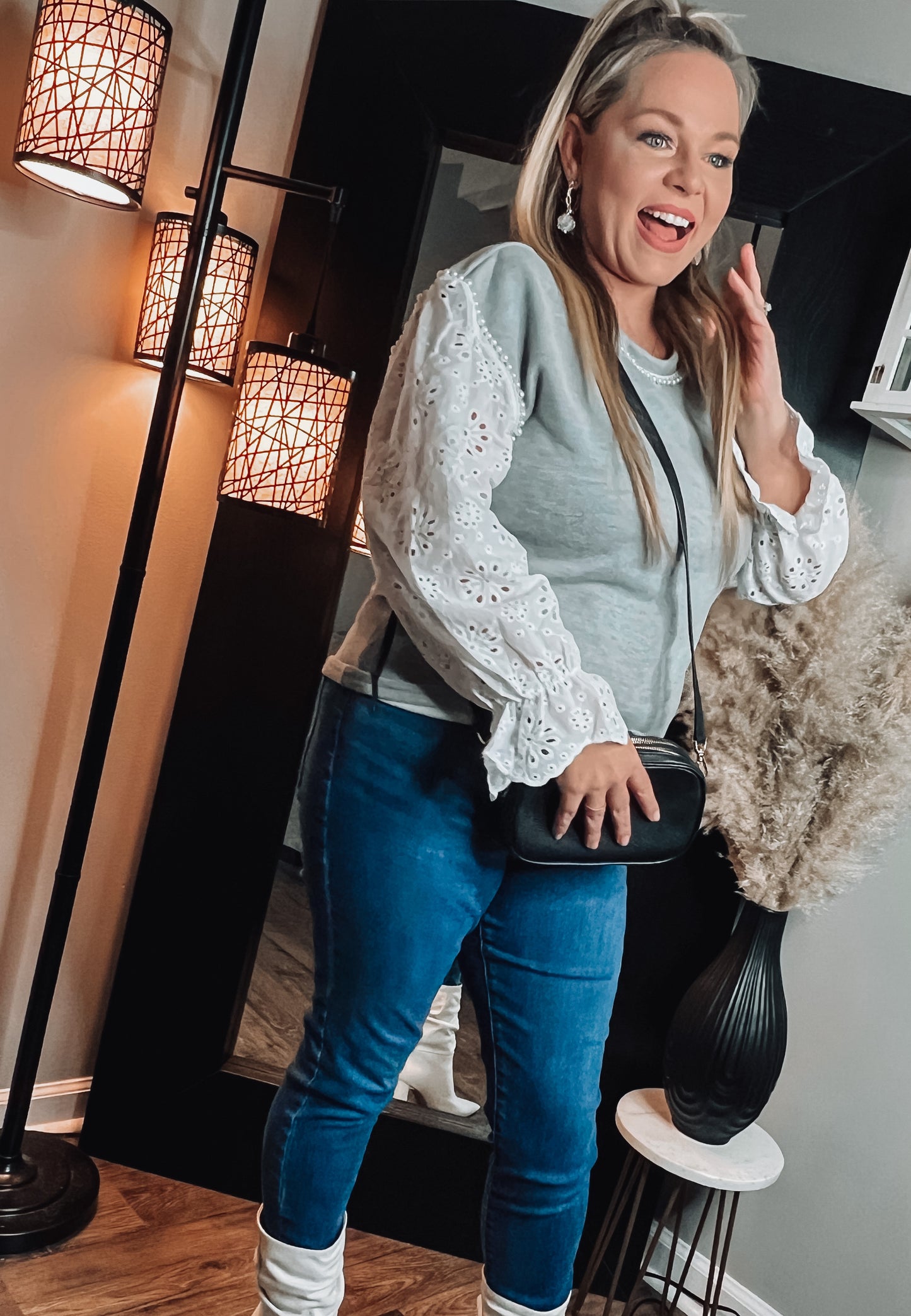 Pearl Magnolia Sweater - The Lush Kiwi