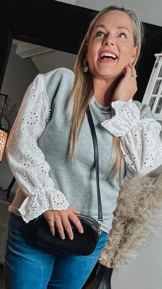 Pearl Magnolia Sweater - The Lush Kiwi