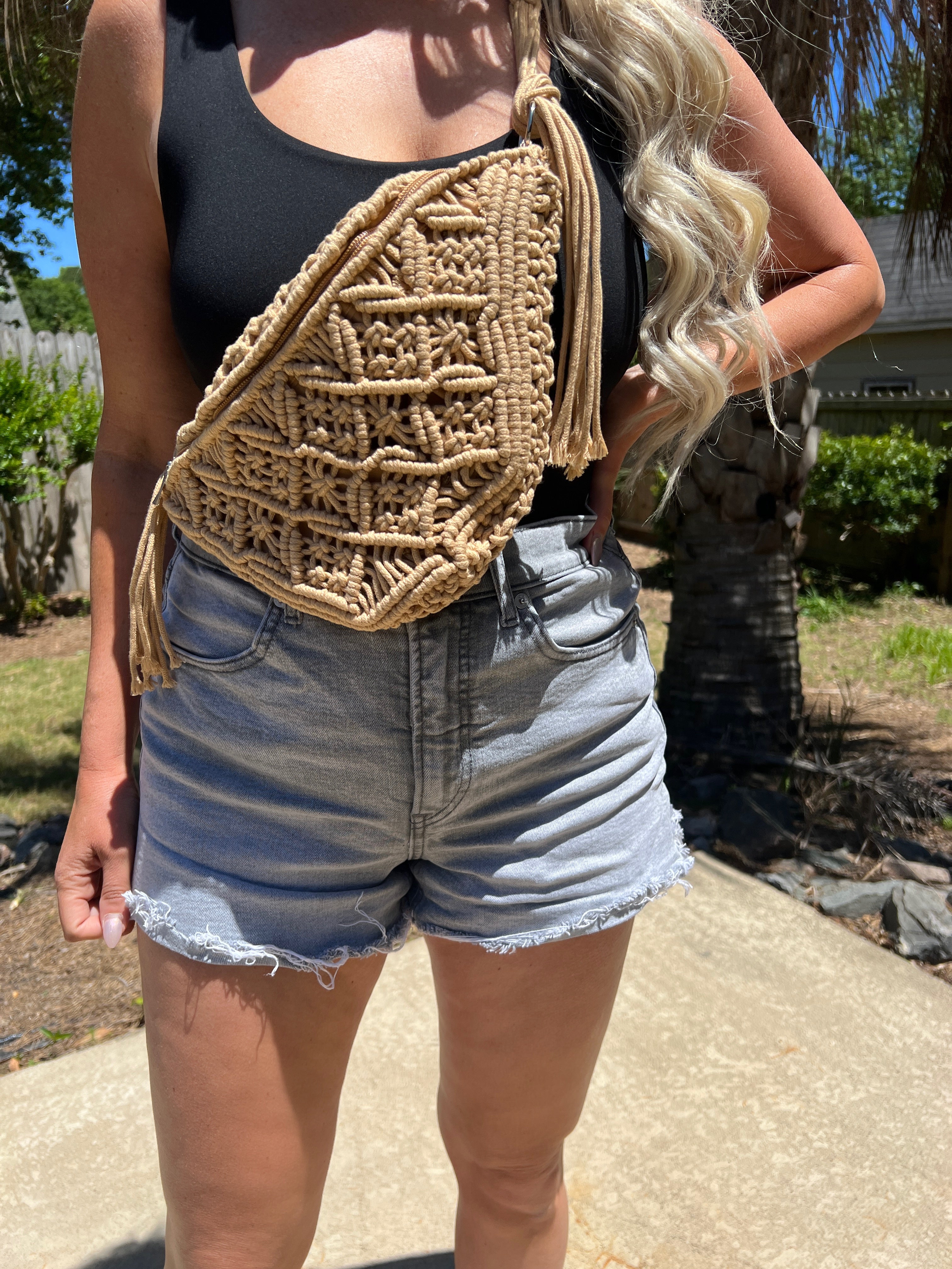 Macrame hot sale belt bag