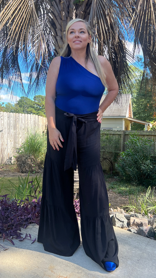 Black Tiered Flares - The Lush Kiwi