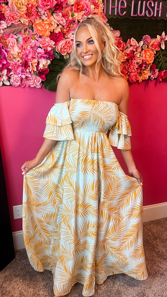 Palm Dreamsicle Maxi - The Lush Kiwi