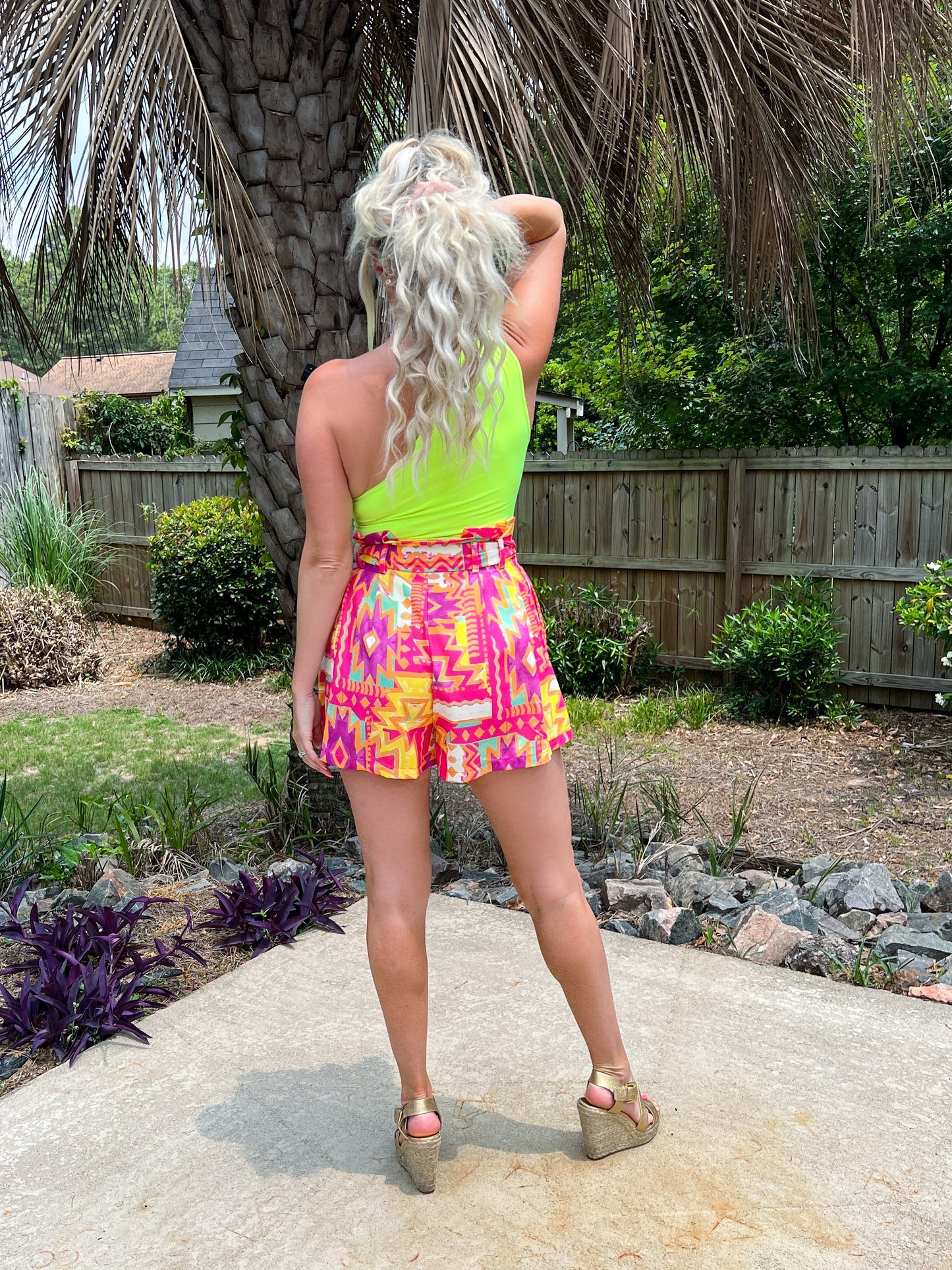 Kapowski High Waisted Shorts - The Lush Kiwi