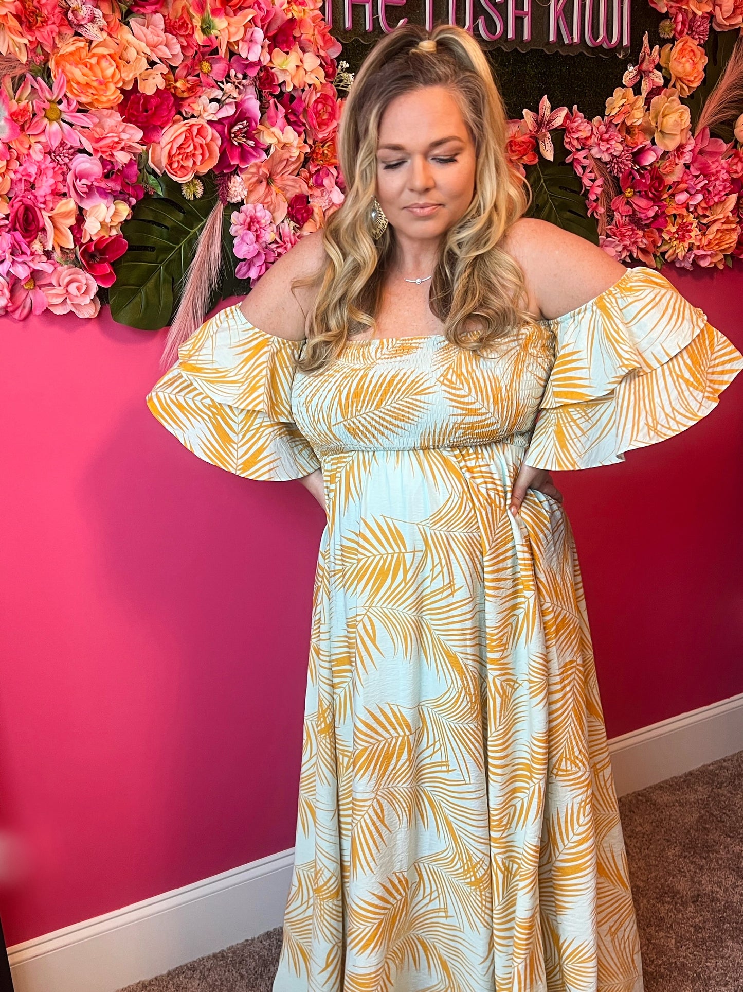 Palm Dreamsicle Maxi - The Lush Kiwi