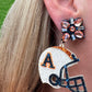 Auburn Glitter Helmet Earrings - The Lush Kiwi