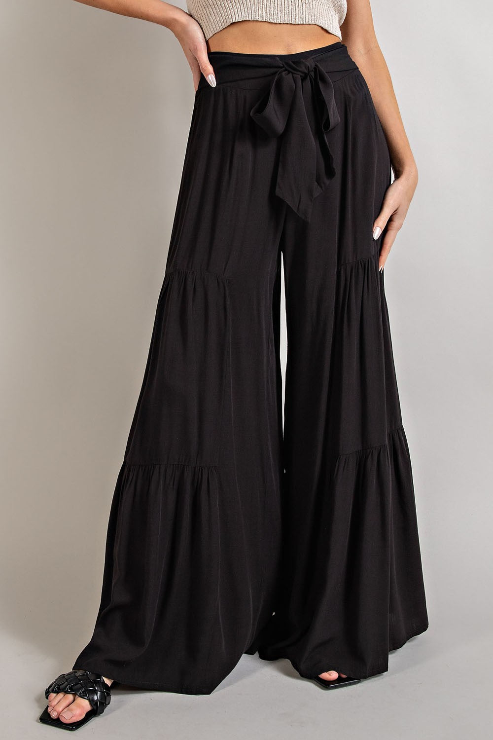 Black Tiered Flares - The Lush Kiwi