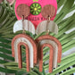 Wooden Arch Earrings - The Lush Kiwi