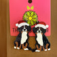 Santa Bernese Mountain Dog Earrings