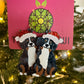 Santa Bernese Mountain Dog Earrings