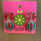 Christmas Ornament & Bow Glitter Earrings