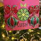Christmas Ornament & Bow Glitter Earrings