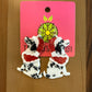 Santa Dalmatian Earrings