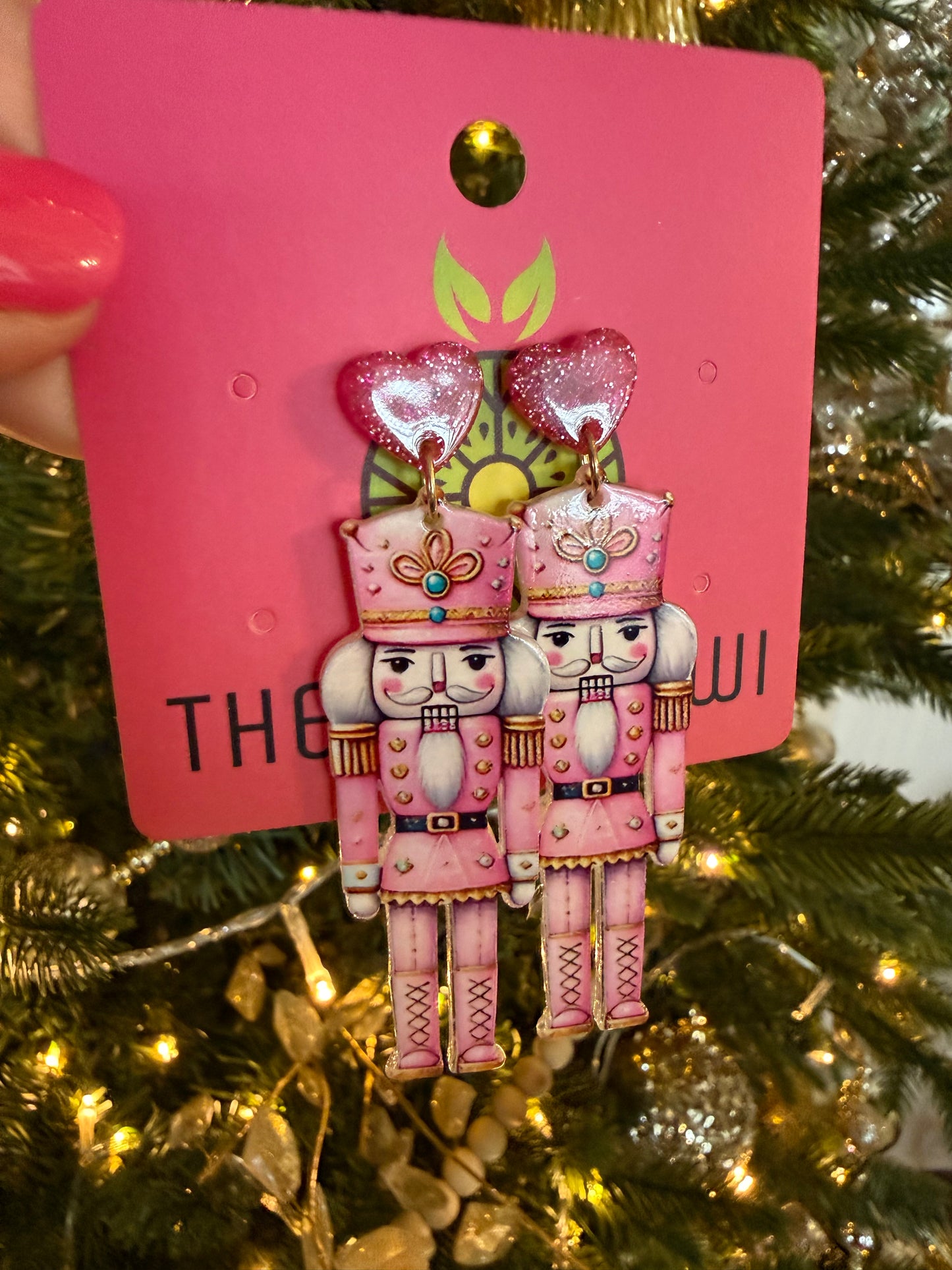 Pink Nutcracker Earrings