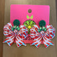 Candy Cane Bow Earrings