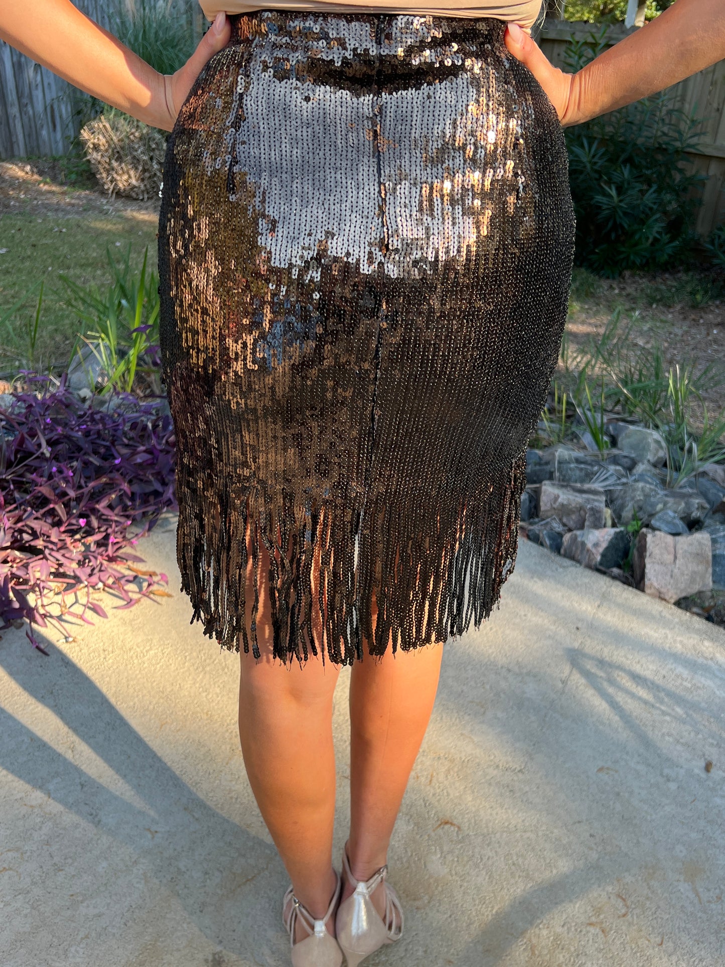 Charcoal Dazzle Skirt - The Lush Kiwi