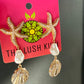 Golden Starfish Earrings
