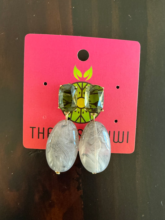 Seashell Sequin & Pearl Earrings