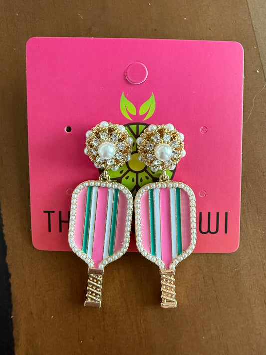 Pickleball Paddle Drop Earrings