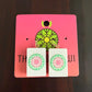 Mahjong Flower Tile Earrings