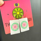 Mahjong Flower Tile Earrings
