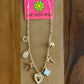Heart & Clover 7 Charm Necklace