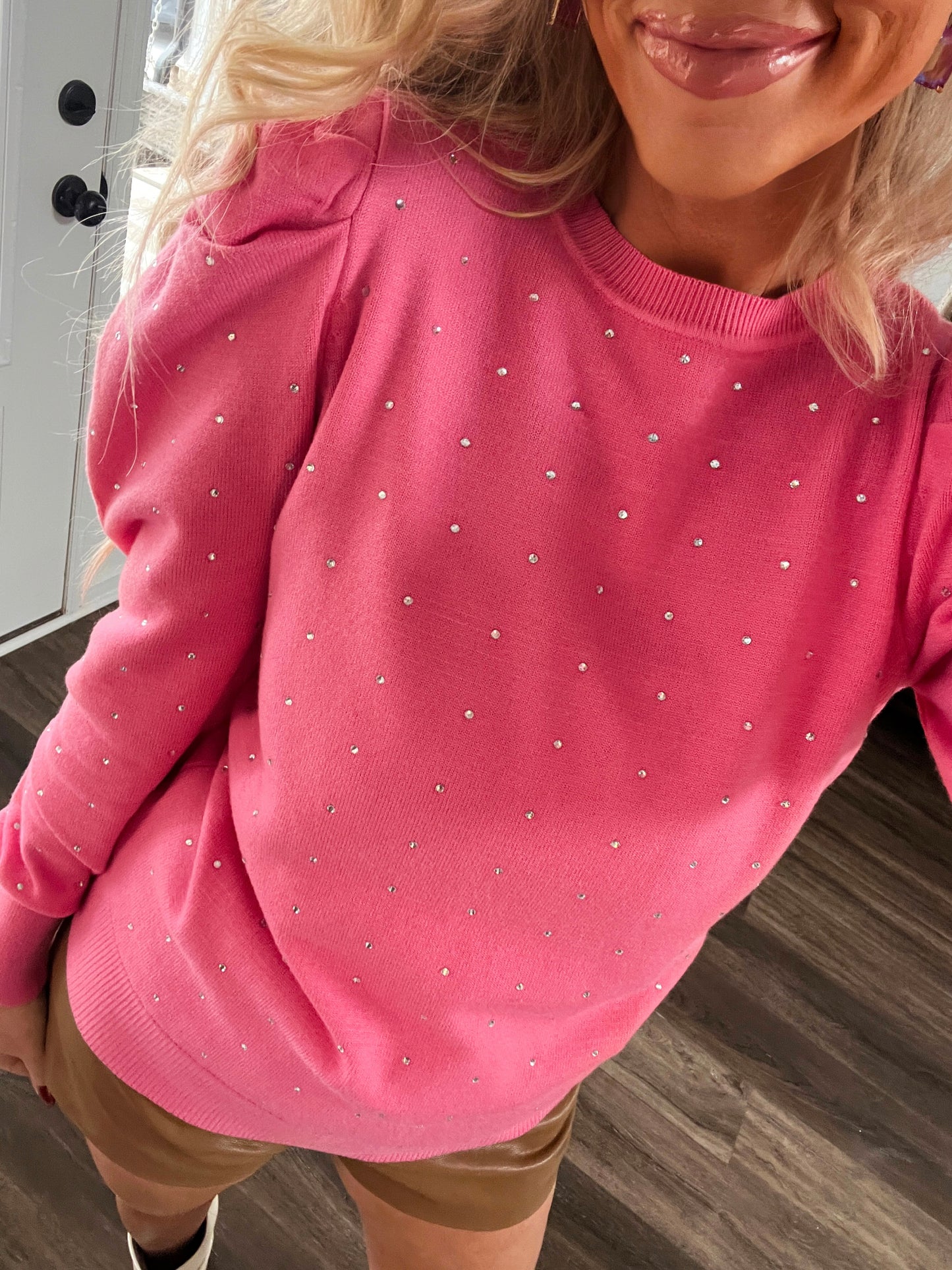 All About You Rhinestone Sweater - The Lush Kiwi