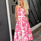 Pink Palms Midi