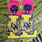 LSU Glitter Earrings - The Lush Kiwi