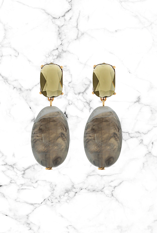 Oval Peridot Earrings