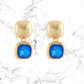 Blue Stone Dangle Earrings