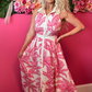 Pink Palms Midi