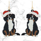 Santa Bernese Mountain Dog Earrings
