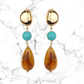 Aqua Marble Teardrop Earrings