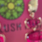Hot Pink Geometric Drop Earrings
