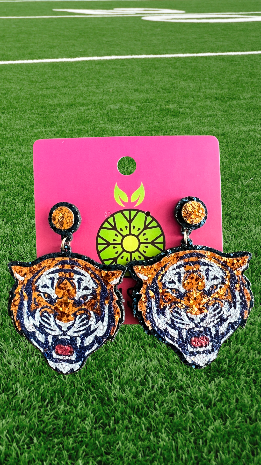 Clemson Tigers Glitter Earrings