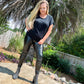 The Elliott High Waisted Pleather Leggings - The Lush Kiwi